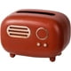 thumbnail image 1 of Soporte para caja de pañuelos, patrón de radio retro, soporte para pañuelos, cubierta de caja de pañuelos, servilleta de papel, 19,5 x 13,2 x 14 cm (rojo) brillar Electrónica, 1 of 4