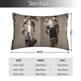 thumbnail image 2 of Salouo Funny Horse Faces Expressions Pattern Pillow Cases,1PC Pillow Covers with Envelope Closure Decorative Pillow Case for Bed Couch,Pillows Not Included-20"x30", 2 of 6
