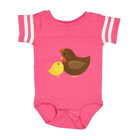 

Inktastic Hen and Chick Farm Animals Gift Baby Boy or Baby Girl Bodysuit