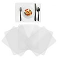 thumbnail image 4 of TIELUTT 8PC Double Fully Transparent Placemat Dining Room Table Set for 4 round Plate Mat Set 4 round Place Mats for Kitchen Table round Dining Table Set for 4 under 300 Place Mates for Tables Hot, 4 of 5