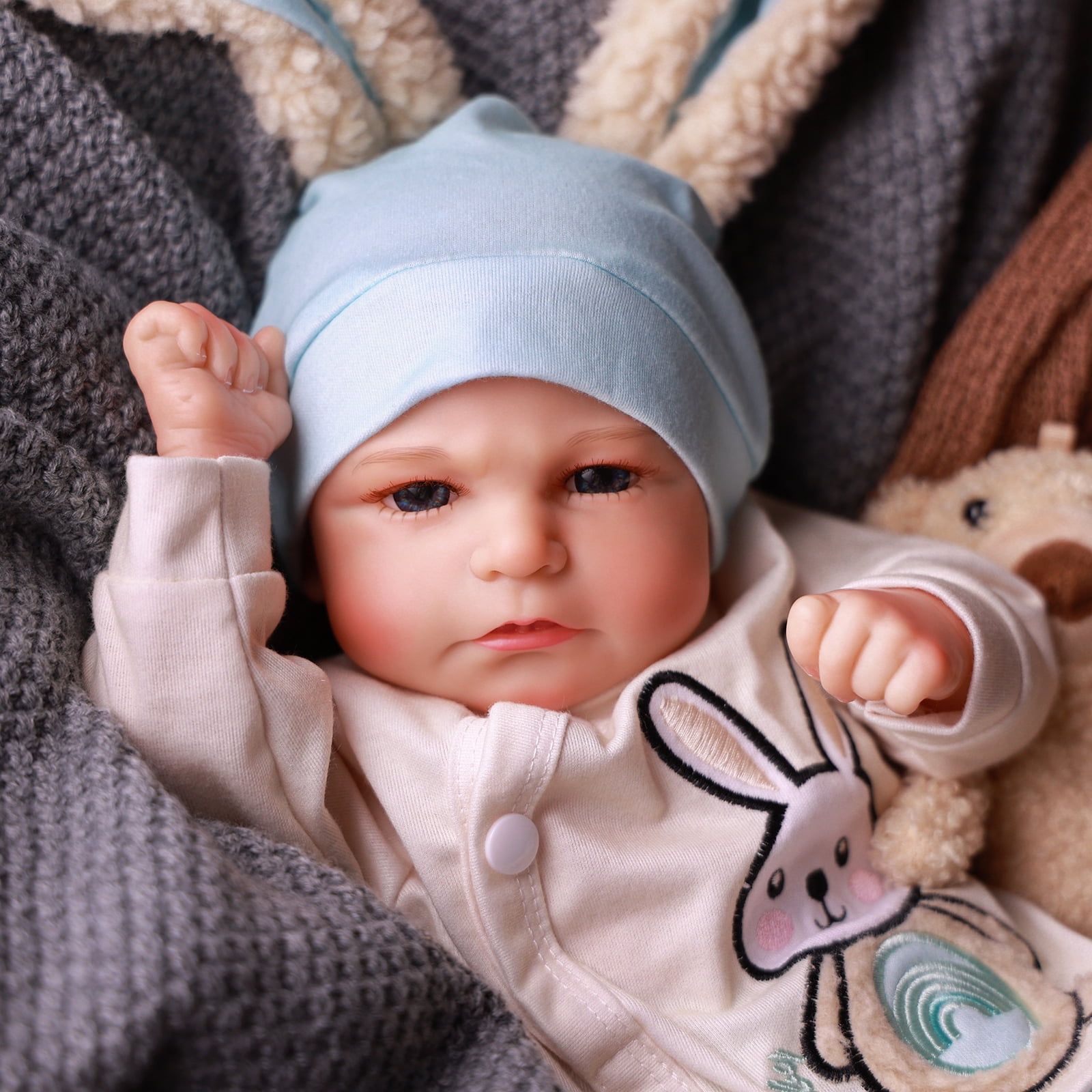 RSG Lifelike Reborn Baby Dolls 20 inch Soft Cloth Body Baby Dolls Adorable Playful Real Life Baby Dolls with Gift Box for Kids Age 3+
