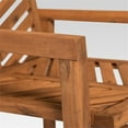 thumbnail image 2 of Outdoor Wood Patio Chairs - Set of 2 - Brown, 2 of 14