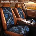thumbnail image 3 of COEQINE Car Front Seat Cover 2 Pack Quilted Soft Breathable Captain Chair Seat Cover Non-Slip Pet Car Seat Protector Fits for Sedans SUVs Trucks, Blue Dragonfly Flower, 3 of 7