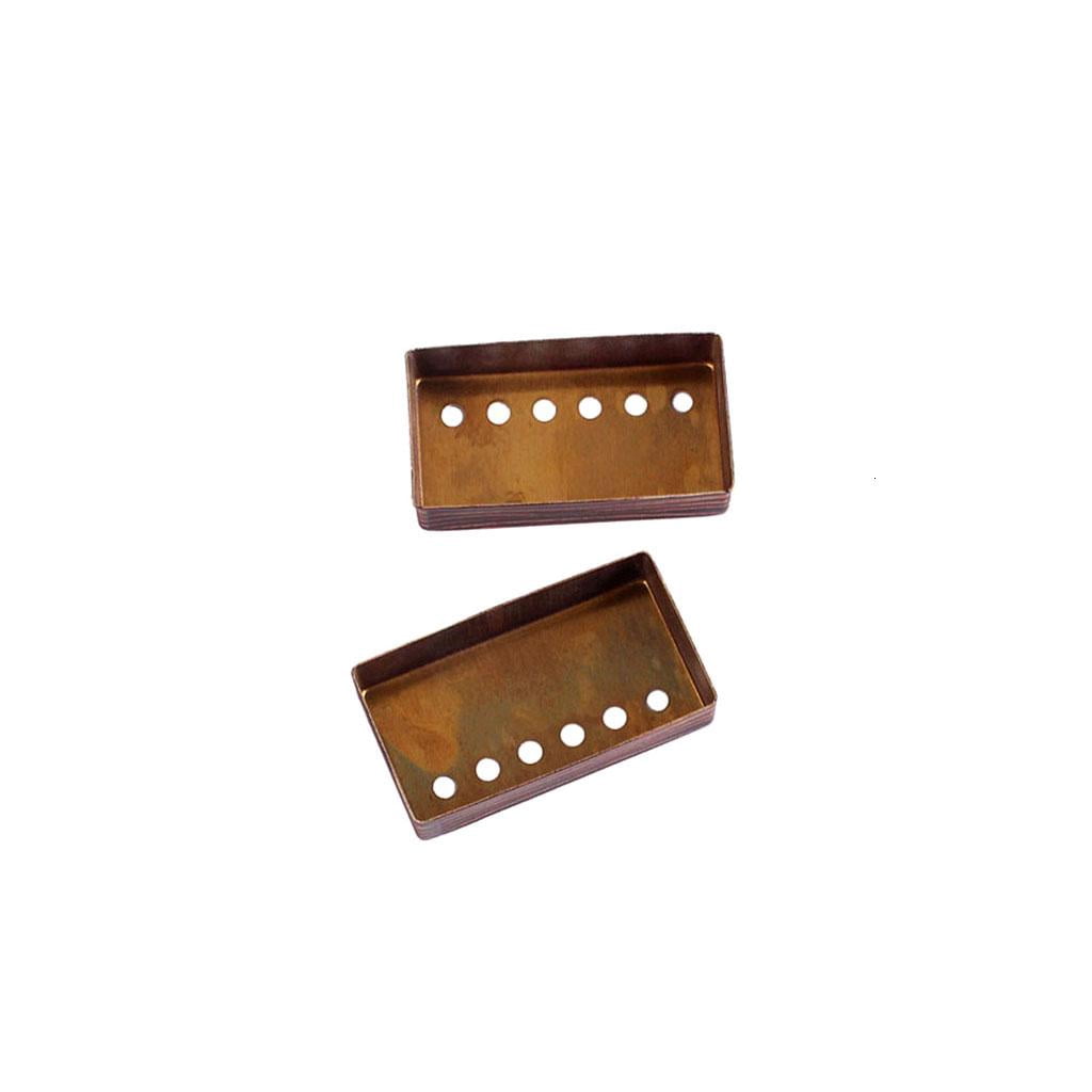CEORPER 2Pcs Colorful Red Neck Bridge Humbucker Pickup Cover 50/52m for Electric Guitar
