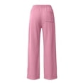 thumbnail image 4 of Sahpxhe Womens Workout Sweatpants Straight Wide Leg High Waist Drawstring Casual Loose Trousers with 3 Pockets for Running Gym Pink XXXL, 4 of 6