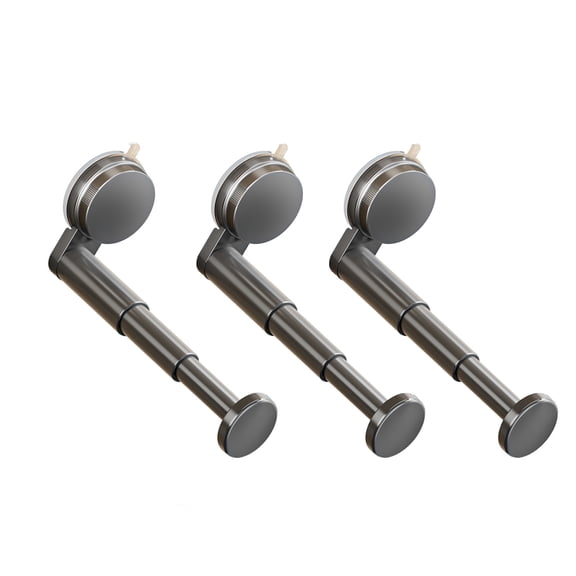 3Pcs Extendable Suction Cup Drying Rack Adhesive Clothes Organizer Set