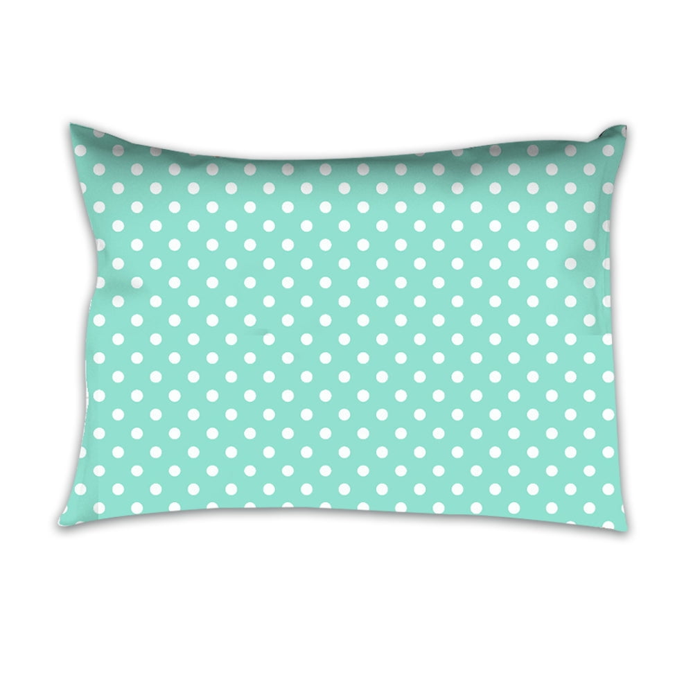 Bacati - Pin Dots Mint Green Toddler Bedding/Sheet Set 100% Cotton Percale