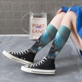 thumbnail image 5 of Naloa Cute Skeletons Figurines Knee Socks, High Socks Long Stretchy Sock Women Knee High Stocking, Long Socks for Women, 5 of 6