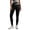 Black, variant on Women's High Waist Yoga Pants, Naked Sensation Seamless Workout Leggings with Splicing Design, Butt Lifting Fitness Running Pants for Gym, Exercise, and Daily Wear-Black