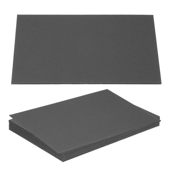 Uxcell 7x5x0.06" Chipboard Sheets, 10Pcs 60PT Thick Book Board Binders Board Sturdy Bookbinding Supplies, Black