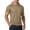 Khaki, variant on Maean Mens Sun Protection Hoodie Shirts Short Sleeve Lightweight Quick Dry Hiking Running Athletic Shirt