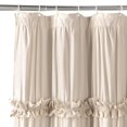 thumbnail image 3 of Psoiuetr Ruffle Vintage Shower Curtain Boho Farmhouse Shower Curtain for Bathroom Beige 72" L x 72" W, 3 of 6