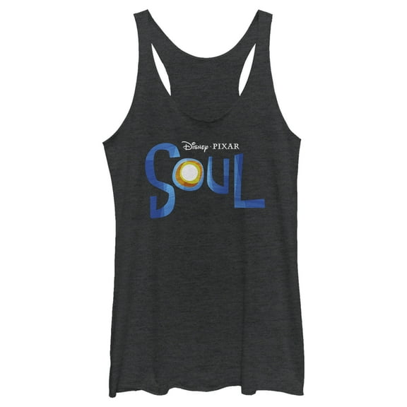 Women's Soul Official Logo Racerback Tank Top Black Heather Small