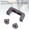 thumbnail image 4 of D Ring Connector Buckle, Gun Color Easy To Install Metal 12 Set Arch Bridge D Ring Buckle  for Bag Box Drawer, 4 of 7