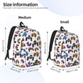 thumbnail image 2 of Disketp Cartoon Monster Trucks1 Mochila de Lona Estampada, Mochila Escolar de Viaje Ligera para Estudiantes y Portátil-Medium, 2 of 5