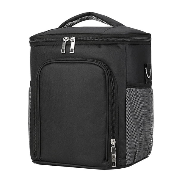 Gran bolsa térmica aislante con correa al hombro - Bolsa de comida Oxford Cloth para oficina, viajes y acampada - 26x22x18cm, contiene comida y bebida, se mantiene caliente entre 3 y 6 horas