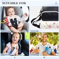 thumbnail image 5 of WOBOGO Cute Pink Flamingos Crowns Hearts Seat Belt Cover 2 Piece Soft Comfort Driving Shoulder Pad Suitable for All Cars and Backpacks, 5 of 8