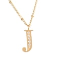 thumbnail image 1 of Collar Inicial de Mujer Letra A LuckyLy, Acero Inoxidable, Baño de Oro 18k y Zirconia Cúbica, Modelo Olga dorado UNITALLA, 1 of 8