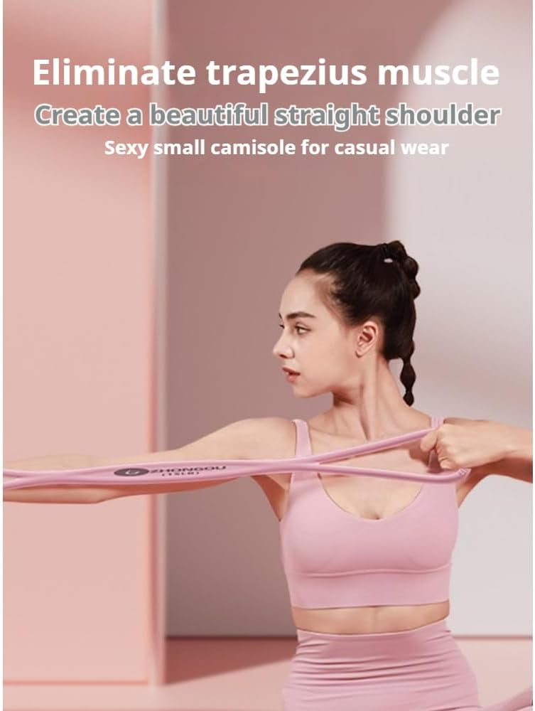 Resistance Bands, Figure 8 Resistance Band for Women & Men - 25lb Silicone Pull Rope for Shoulder, for Shoulder, Back & Arm Workout, Home Gym,Yoga – Toning,Posture Correction