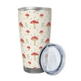 thumbnail image 2 of Rocae Flat Mushrooms for 20 Ounces Stainless Steel Insulted Tumbler Car Cup Drink Mug Inspirational Graduate Present-Without Straw, 2 of 8