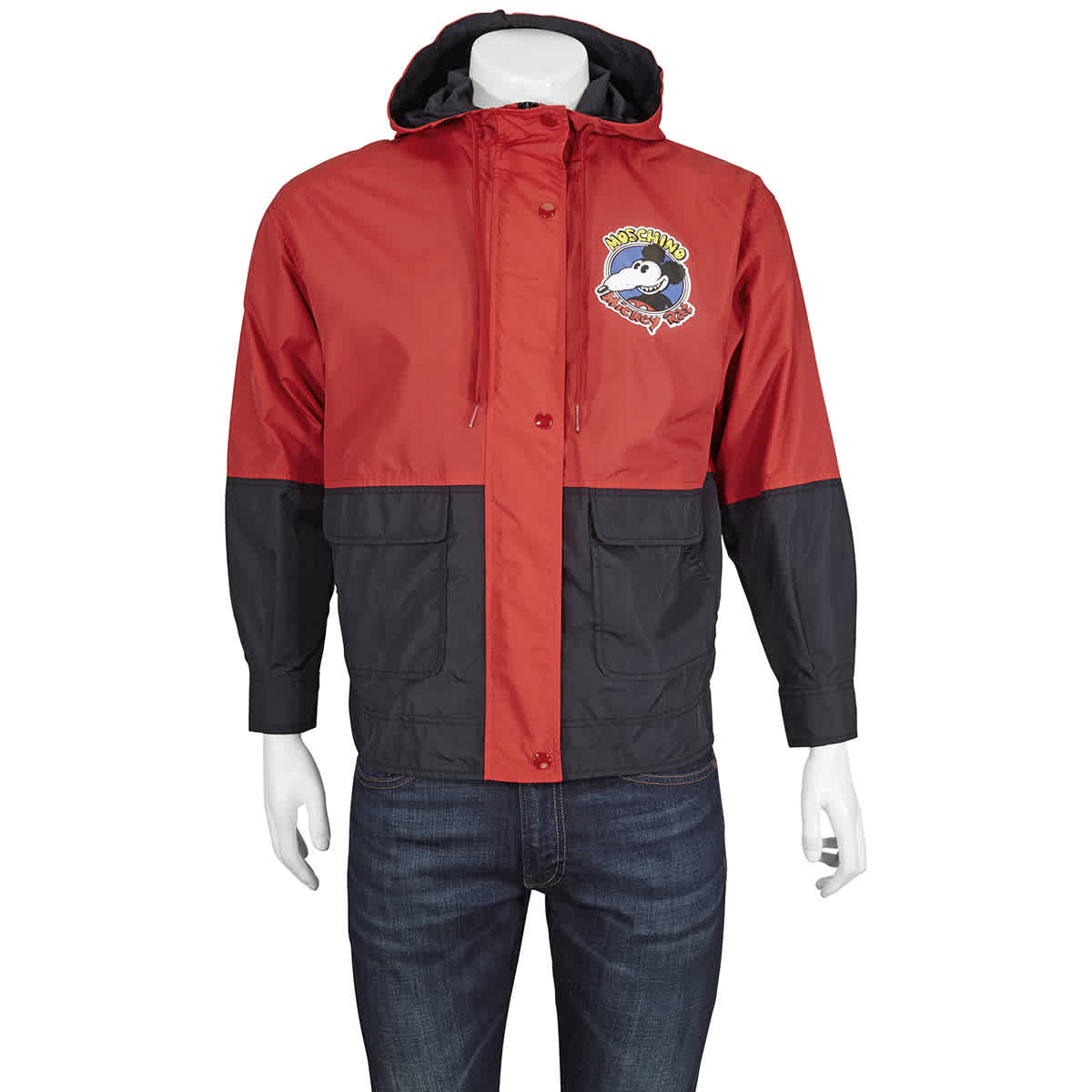 Moschino Red Windbreaker With Mickey 