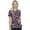 Night Bloom, variant on Cherokee Infinity Women's Scrubs Top V-Neck CK634