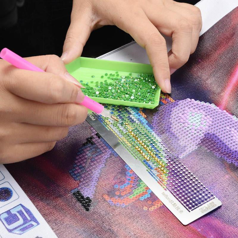 Baosity 5D Diamond Painting Tool Diamond Drawing Ruler Dot Drill for Sewing Embroidery Patchwork Tools