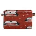thumbnail image 2 of Penguins with Christmas Presents Cartoon Square Storage Bins with Handles Collapsible Containing Box 2 Packs, 2 of 9