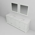 thumbnail image 6 of Tybee 84 in W x 22 in D White Double Bath Vanity, Cultured Marble Top and 34 in Mirrors, 6 of 9