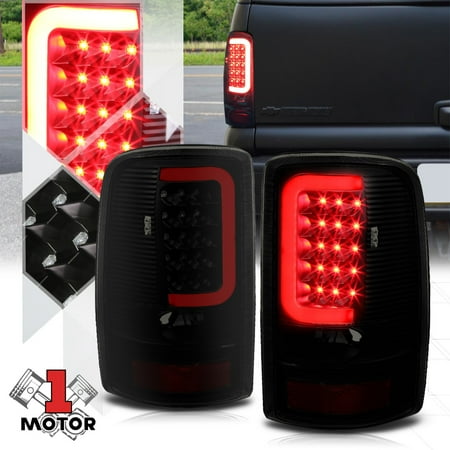 Black Smoked Tron Led Bar Red C Neon Tail Light For 00 06 Gmc Black Smoked Tron Led Bar Red C Neon Tail Light For 00 06 Gmc Yukon Tahoe 01 02 03 04 05