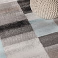 thumbnail image 6 of Superior Modern Geometric Fire Retardant and Anti-Static Indoor Runner Rug, 2'7"x10', Rivuet, 6 of 6
