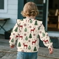 thumbnail image 5 of DISNIMO Christmas Sweatshirt for Girls Snowflake Elk Printed Pullover Tops Long Sleeve T-Shirts Comfy Sweater Tops for Fall Winter 7-8 Years, 5 of 7