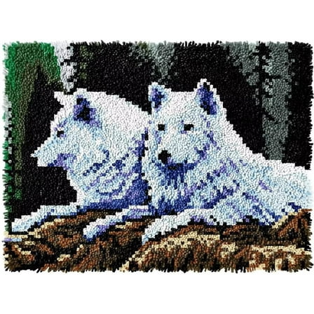 ShowNiceArt Latch Hook Rug Kits, DIY Crochet Kits Embroidery Kits Needlework Crafts for Home Decor 50 X 38 cm