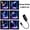 Ocean 6-piece, variant on Bestseller LED Projection Lamp, Starry Sky Ocean Halloween Design, Romantic Night Light for Bedroom & Home Decoration