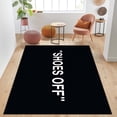 thumbnail image 2 of Shoes Off, Shoes Off Rug, Black White, Keep Off Cool Rug, Rug for Living Room, DecorRug, Keep Off, Custom Rug, Decor, Street Carpet, 2 of 8