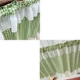thumbnail image 5 of Harlier Buffalo Plaid Curtains Valances for Windows - Green and White Semi Sheer Checkered Rod Pocket Valance for Living Room, Farmhouse, Bedroom, 59.1"L x 23.6"H, 1 Panel, 5 of 6