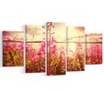 thumbnail image 2 of Meadow with Purple Flowers Alaska - Floral Art Canvas Print, 2 of 3