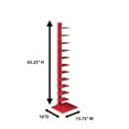 thumbnail image 6 of Southern Enterprises Farrah Spine 15.75"W x 16"D x 65.25"H 12-Shelf Freestanding Shelves, Red, 6 of 9
