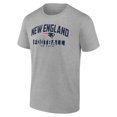 thumbnail image 2 of Men's Fanatics Heather Gray New England Patriots Screen Blocking T-Shirt, 2 of 3