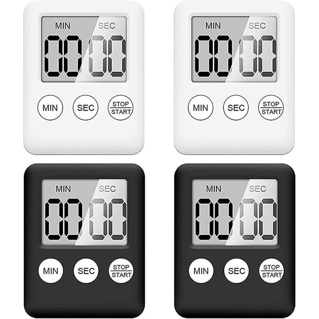 Cronómetro, temporizador digital de minutos con alarma fuerte, método de instalación 3 en 1, mini temporizador de cocina