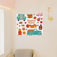 thumbnail image 3 of Hirioo Fall Pumpkins Print Tapestry Lightweight Fabric for Bedroom Aesthetic Home Wall Dorm Décor Living Room Decor 29x37 Inch, 3 of 8