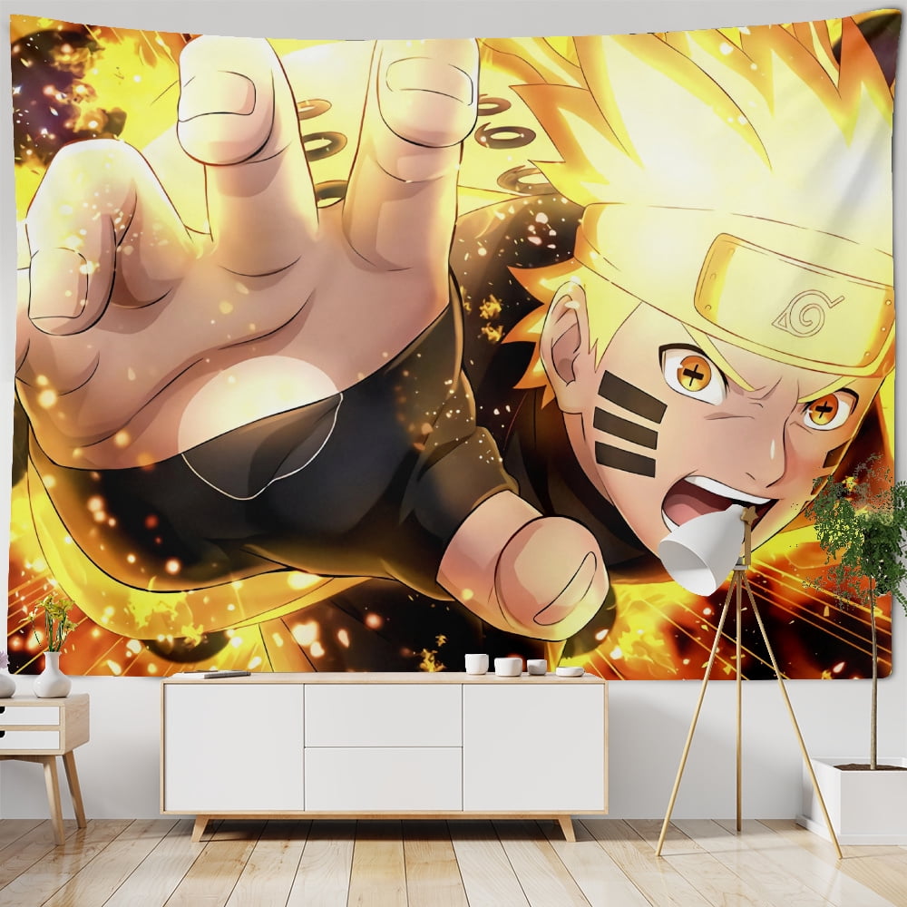Naruto Anime Tapestry Cartoon Poster Wall Hanging Decor Boys Room ...