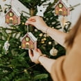 thumbnail image 6 of dajkiuy Christmas Wooden Ornaments, Light up Wood Hanging House Xmas Tree Pendant for Holiday Home Party Decoration, 6 of 6