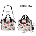 thumbnail image 4 of joogoo Artistic Triangle Geometry Insulated Lunch Bags Reusable Cooler Box with Shoulder Strap, 4 of 6