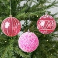thumbnail image 5 of RBCKVXZ 3.1"/78mm Christmas Balls Ornaments Set, 6 Pcs Shatterproof Christmas Tree Balls Hanging Decoration, Muti-Color Sequi Xmas Ball Ornaments with Loop for Holiday Party Bulbs, 5 of 9