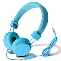 GLUAAE Kid's Foldable Wired Over-Ear Headphone, Blue