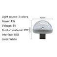 thumbnail image 3 of Mini bola de cristal portátil USB, luz LED con efecto colorido, control de sonido, lámpara de escenario, decoración para fiestas en el hogar, 3 of 6