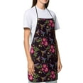 thumbnail image 4 of Pofeuu Flowers And Humming Bird1 Print Aprons with Pockets, Cute Aprons for Kitchen, Cooking, Server, Barber, Chef Apron, 4 of 7