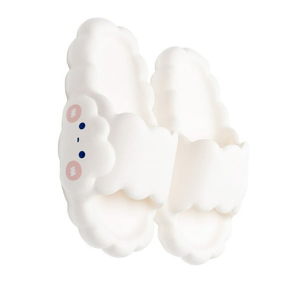 Worgeous  Cloud Slippers Women Support Women's Miss Summer Household White Pvc 22.5CM