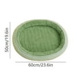 thumbnail image 3 of Washable Pet Mat for Dogs & Cats - Non-Slip Striped Silk, All Season Comfort, Green, Multiple Sizes (55x40cm, 60x50cm, 75x55cm), Durable, Soft Bed, 3 of 6
